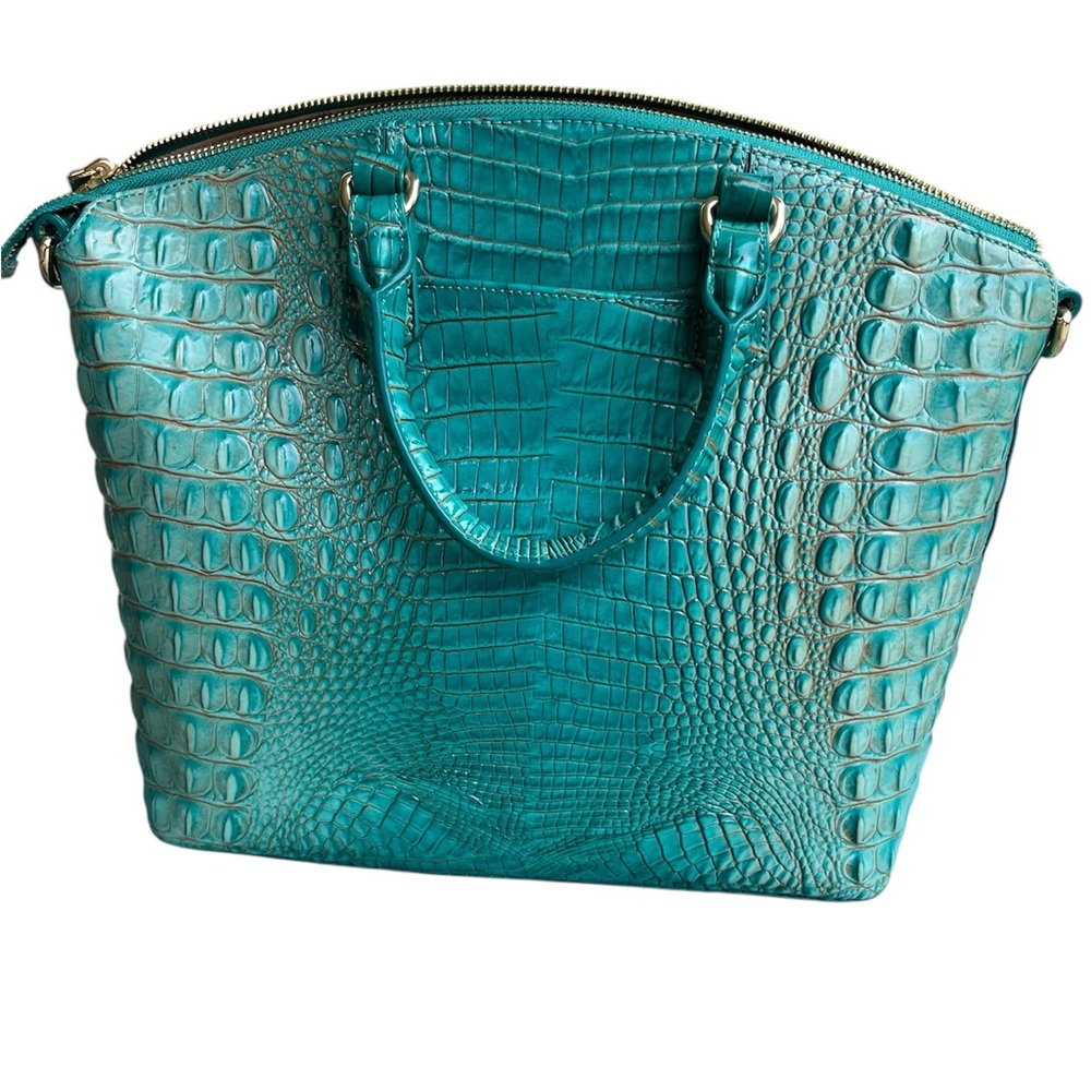 Brahmin Large Duxbury Satchel Mermaid Melbourne EUC - Picture 2 of 9